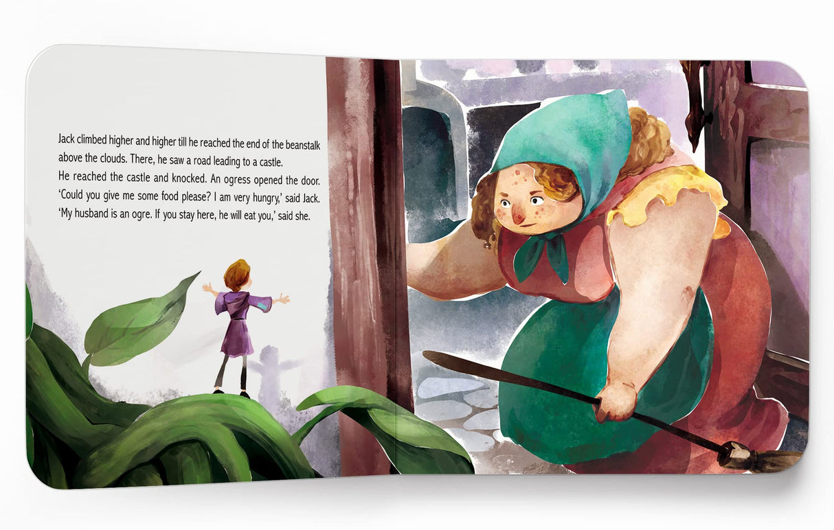My first Illustrated Fairytale Board Book - Jack and the Beanstalk Board Book - Retail Maharaj