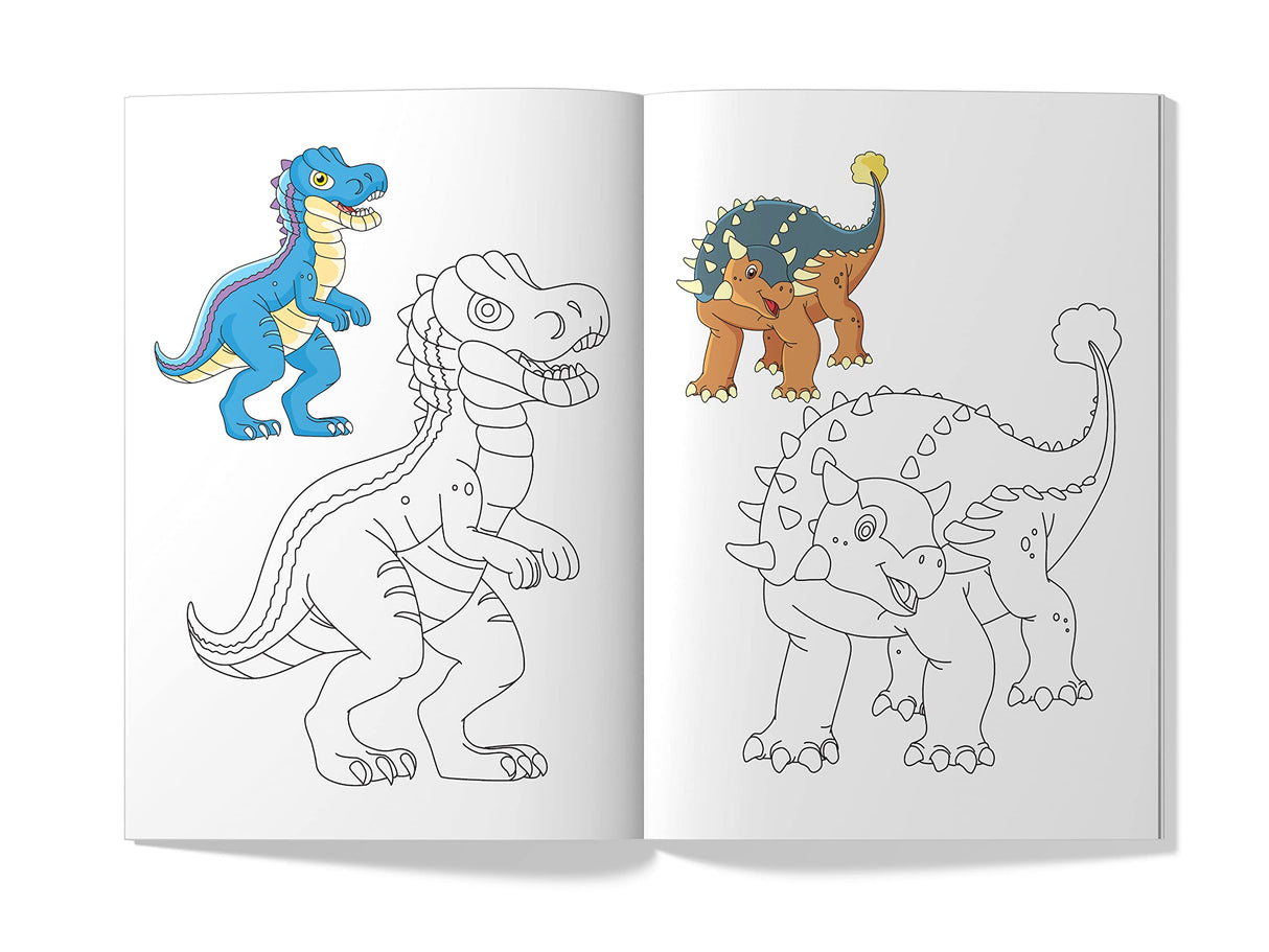 Little Artist Series Dinosaurs: Copy Colour Books - Retail Maharaj