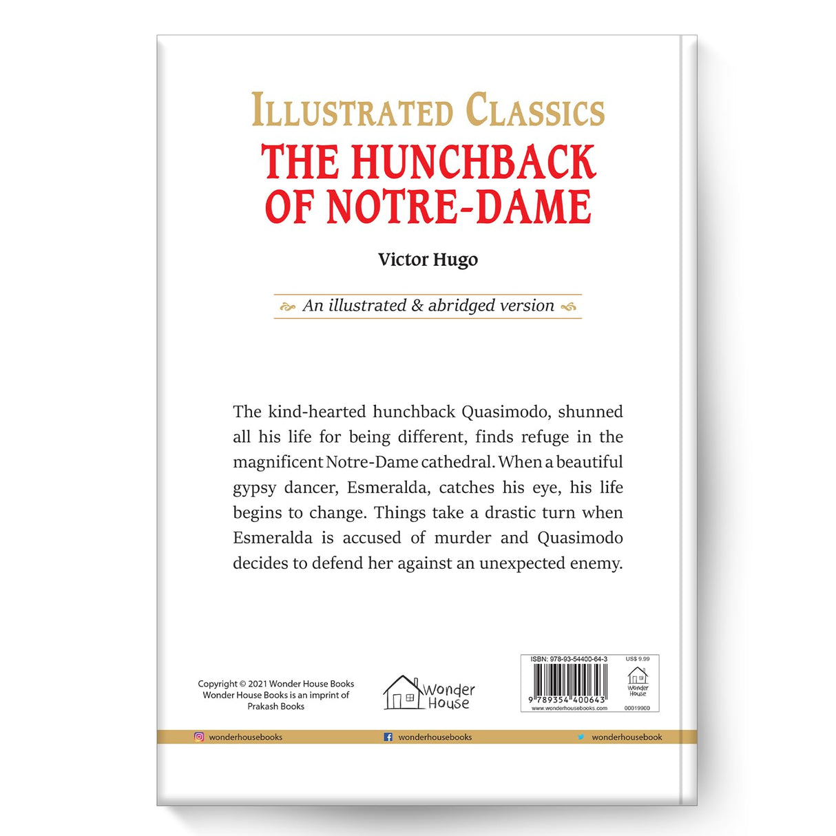 The Hunchback of Notre-Dame for Kids : Illustrated Abridged Children Classic English Novel with Review Questions - Retail Maharaj