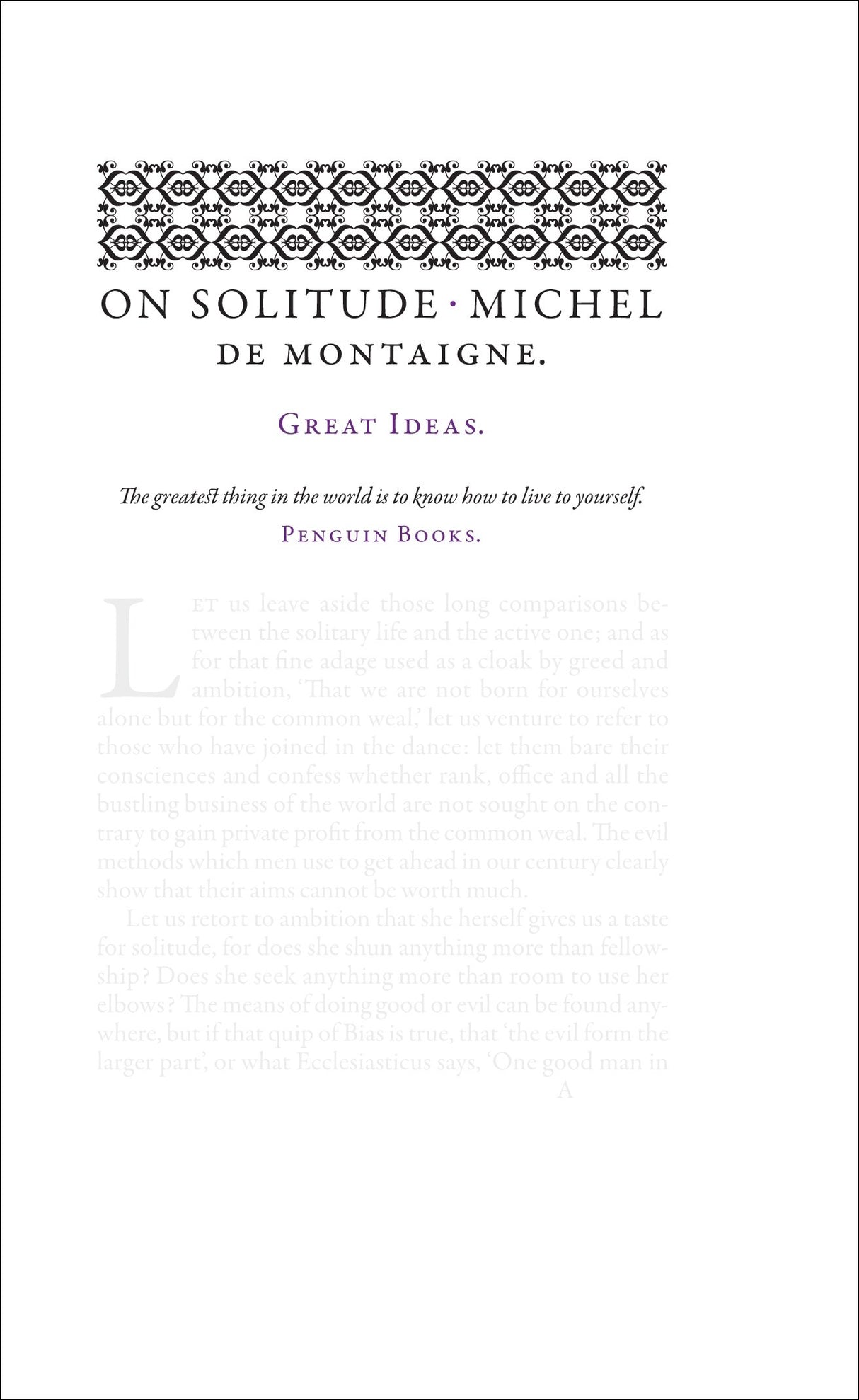 On Solitude - Retail Maharaj