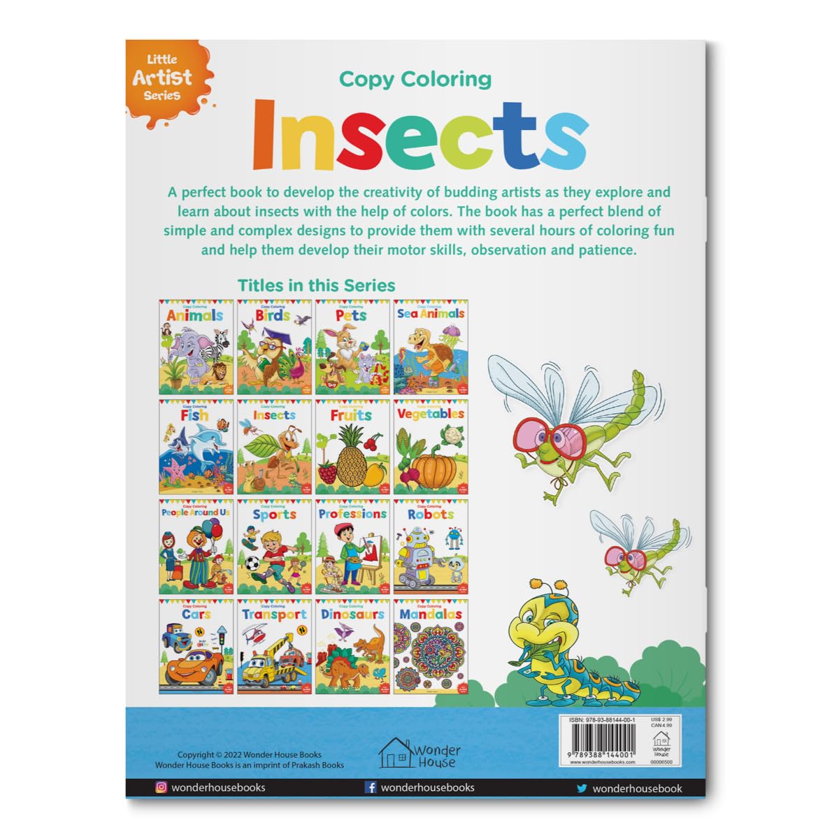 Little Artist Series Insects: Copy Colour Books - Retail Maharaj