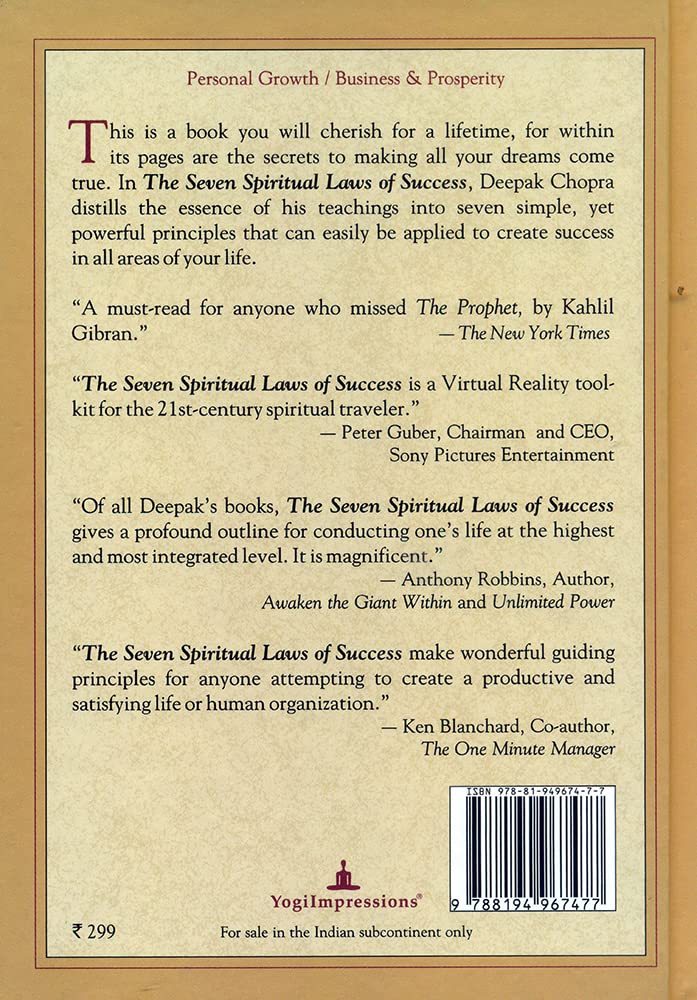 The Seven Spiritual Laws Of Success (English) - Retail Maharaj