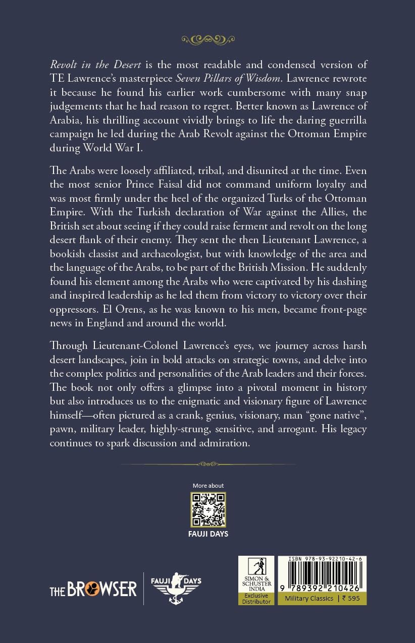 Revolt In The Desert (Fauji Days Military Classics) - Retail Maharaj