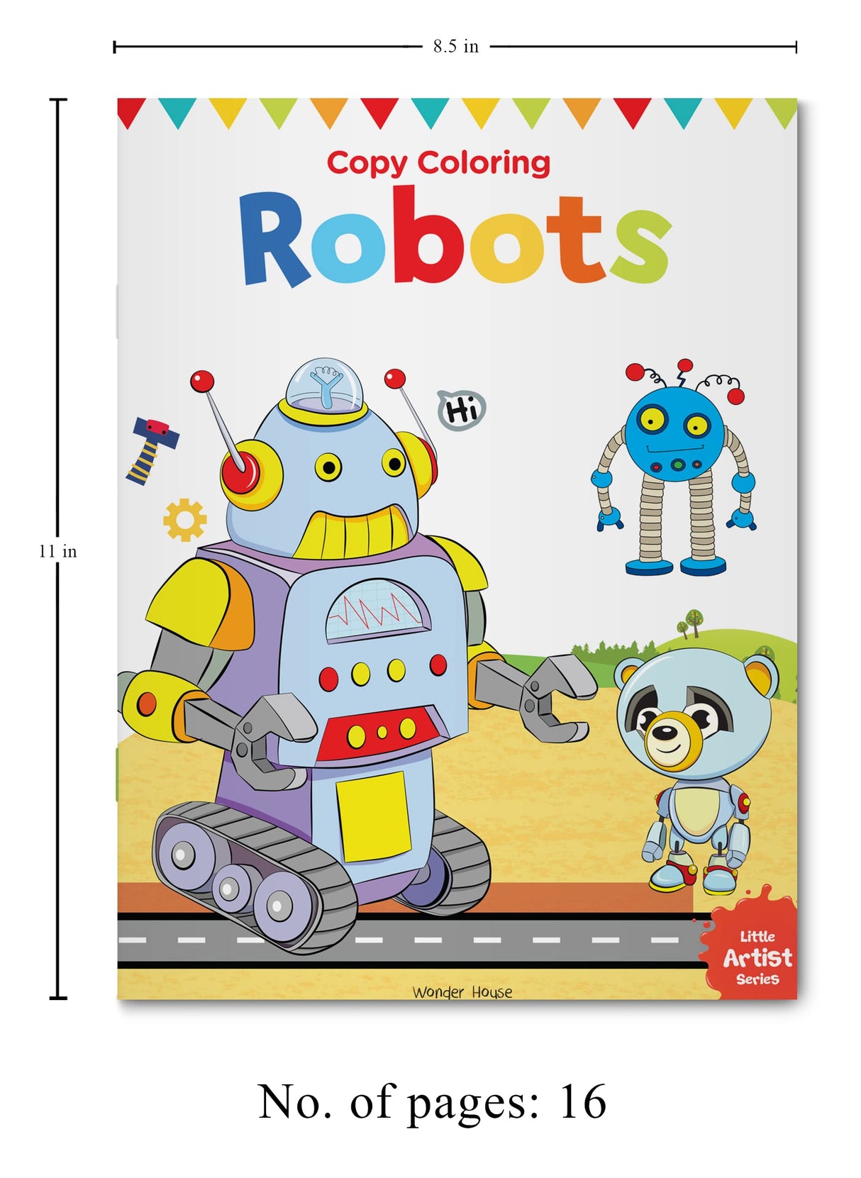Little Artist Series Robots: Copy Colour Books - Retail Maharaj