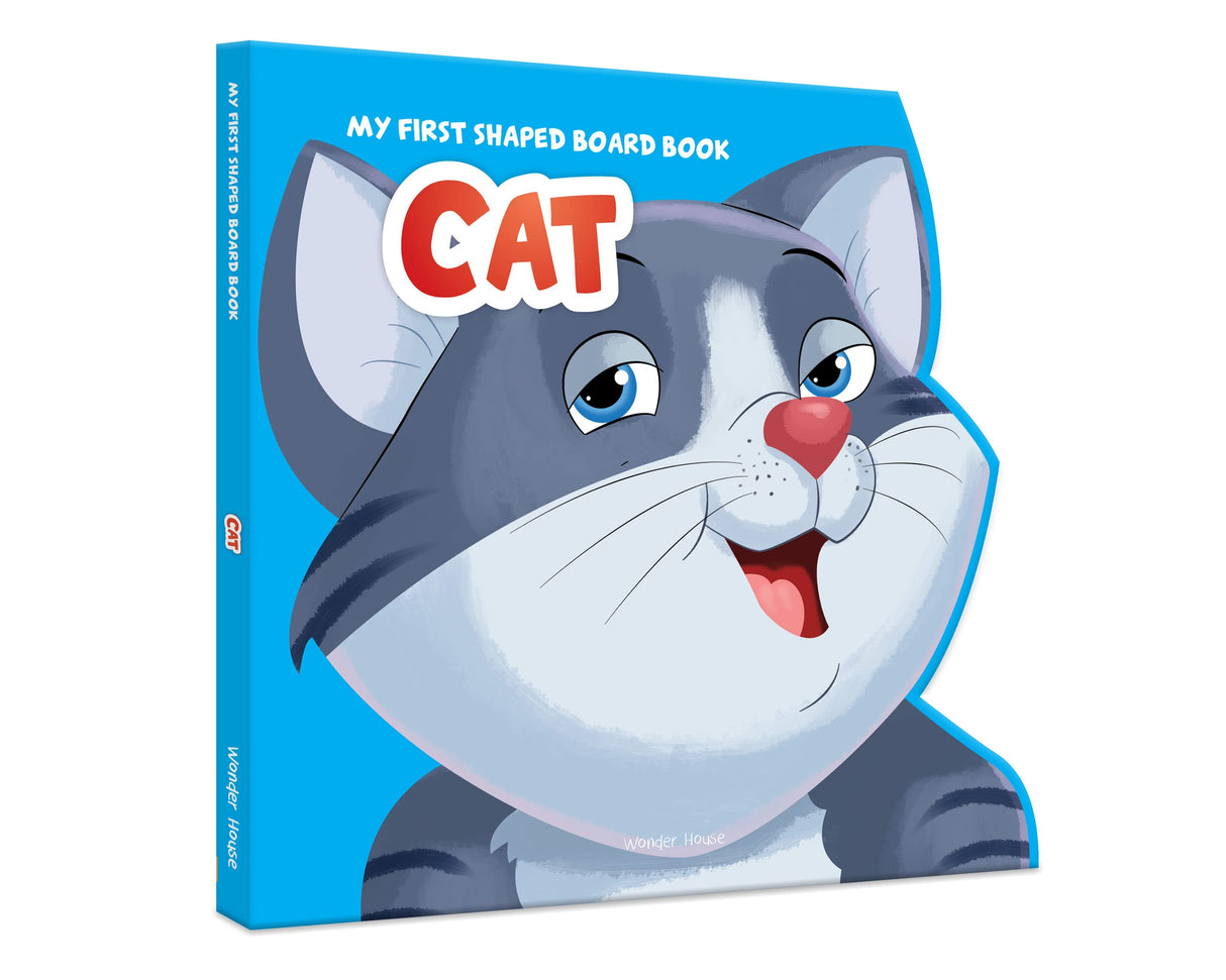 My First Shaped Board Book: Illustrated Cat - Animal Picture Book for Kids Age 2+ Board book - Retail Maharaj