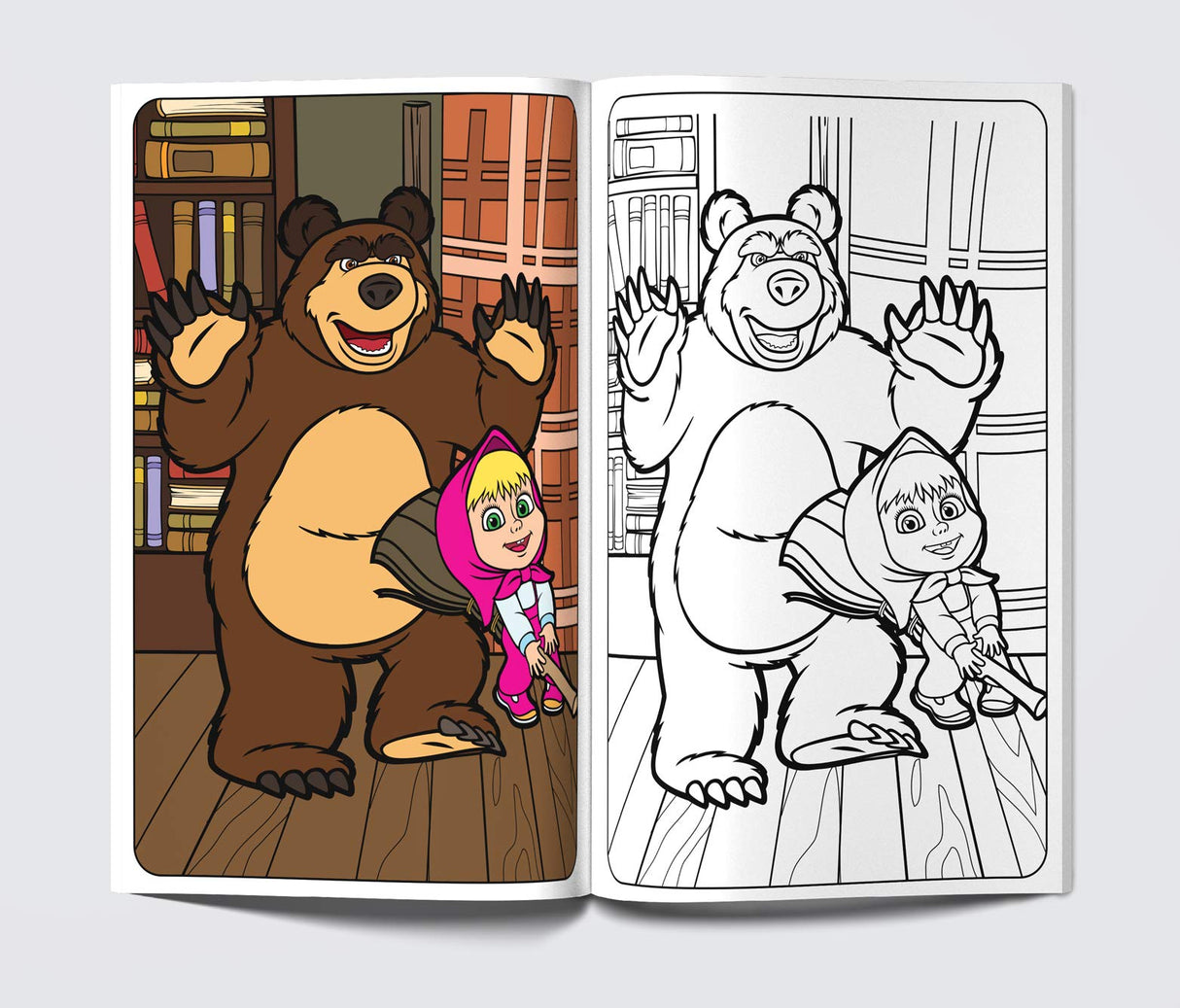 Masha And The Bear - Let's Play: Giant Coloring Book For Kids - Retail Maharaj