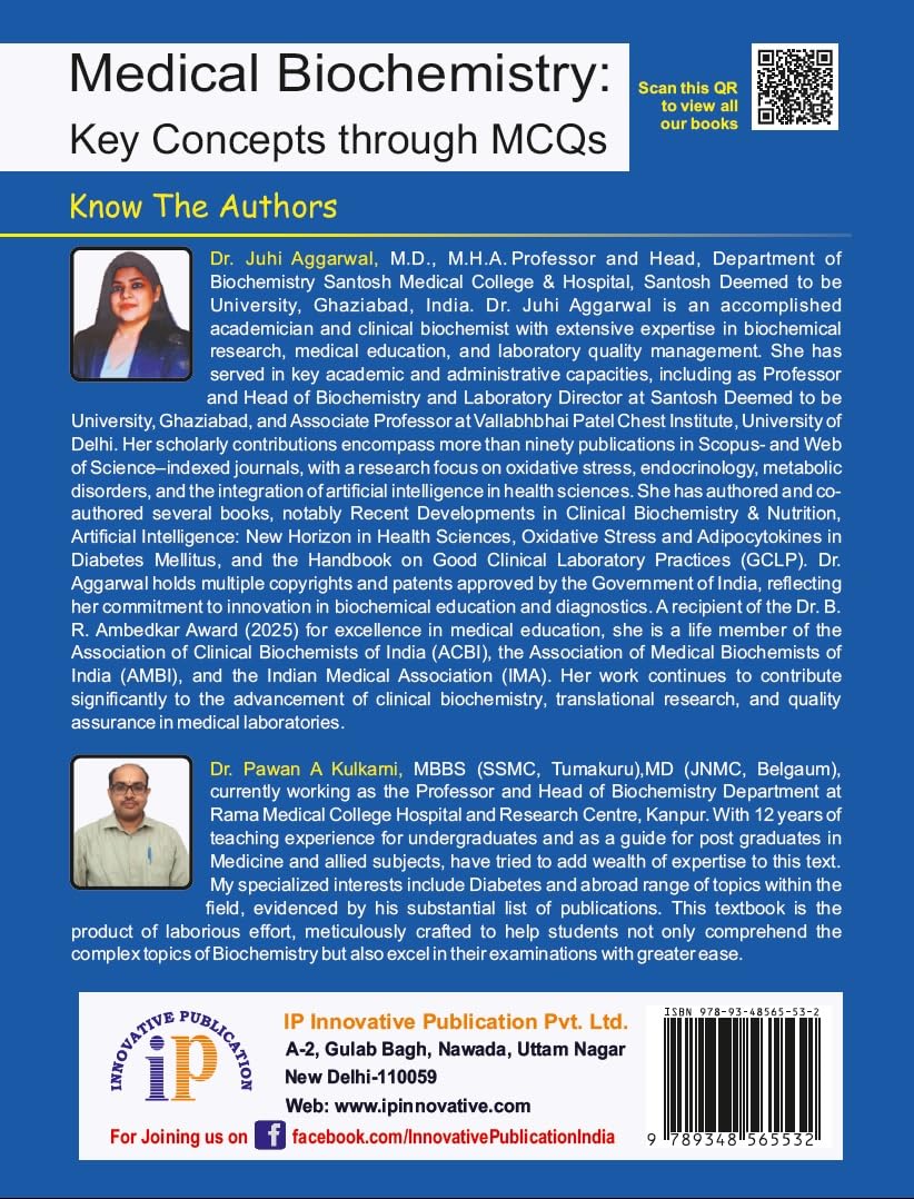 Medical Biochemistry: Key Concepts through MCQs (First Edition, 2026) - Retail Maharaj