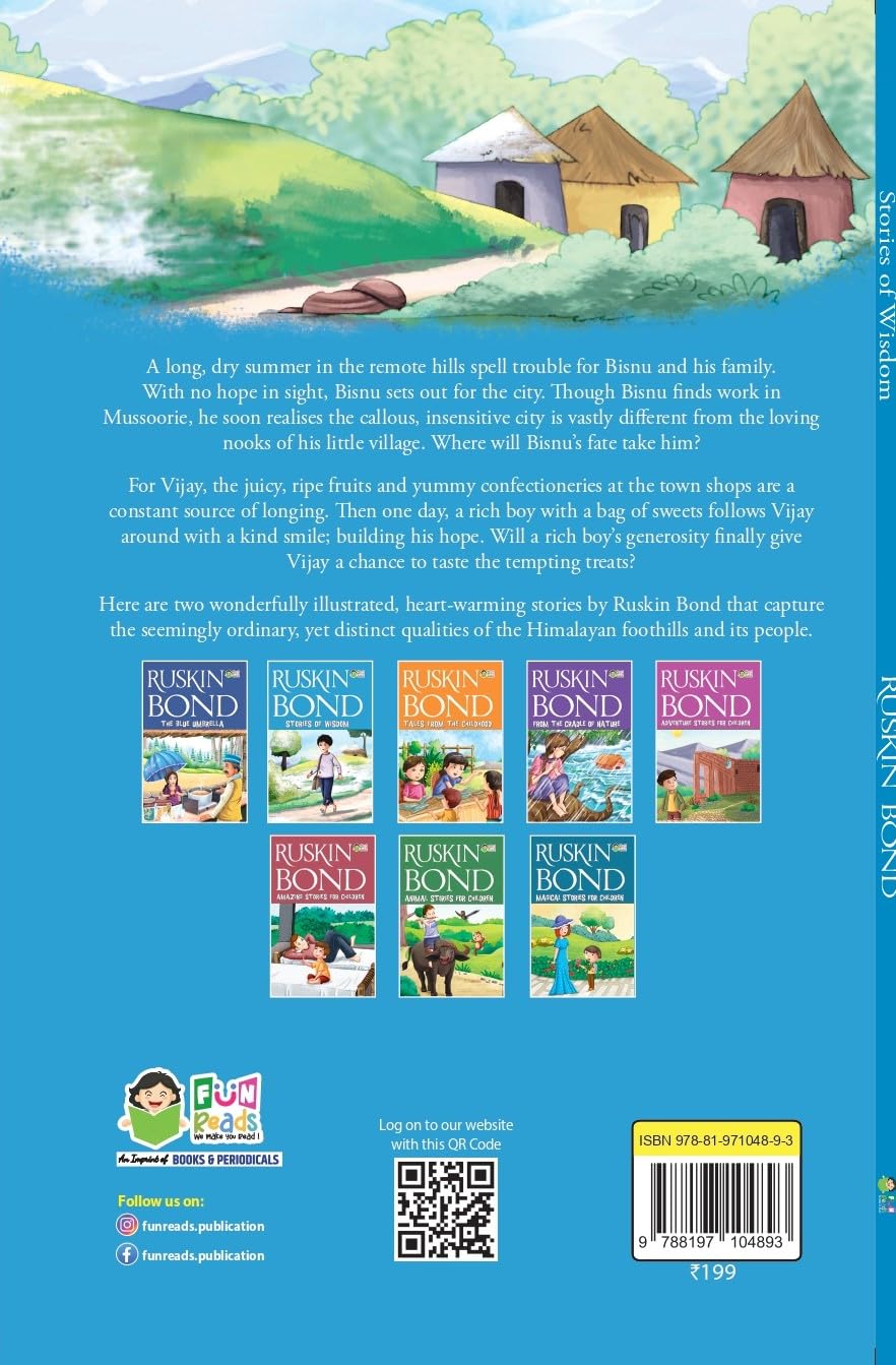 Ruskin Bond Short Stories - Set of 4 Bestselling Children Story Books & Animal Stories for Children - Retail Maharaj