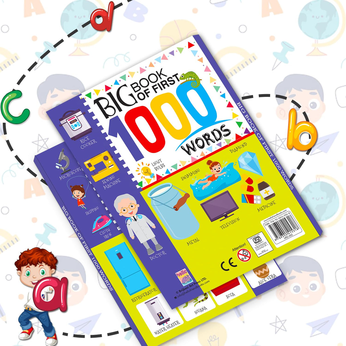 Hello Friends Books BIG Book of First 1000 Words - HPD-002 - Retail Maharaj