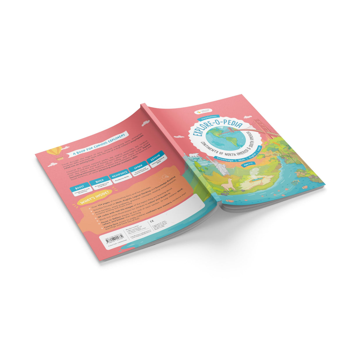 Little Hands Big Hearts Explore-O-Pedia Book 5 | Educational Knowlegde of Continents North and South America | Fun Activity Book | Math Sums Practice ... | Colour Activity | Age 7 to 11 Years Old - Retail Maharaj