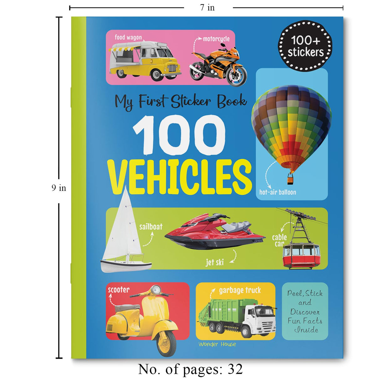My First 100 Vehicles Stickers - Retail Maharaj