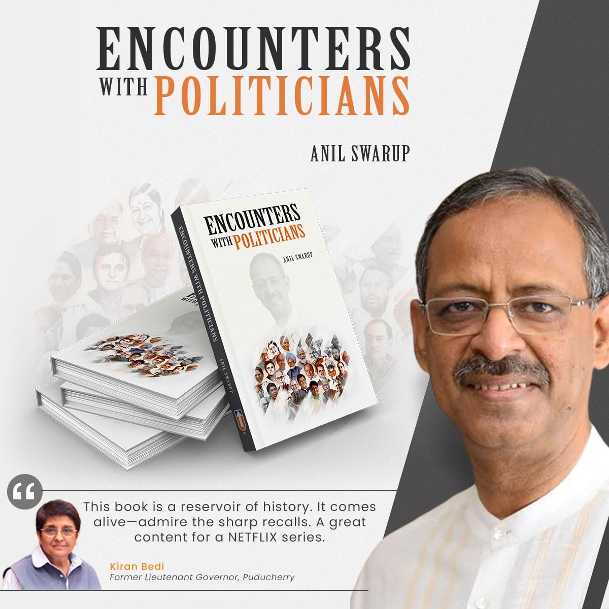 Encounters with Politicians By Anil Swarup (Hardback) I Public Administration I Unique Publishers I (Hardback, Anil Swarup) - Retail Maharaj