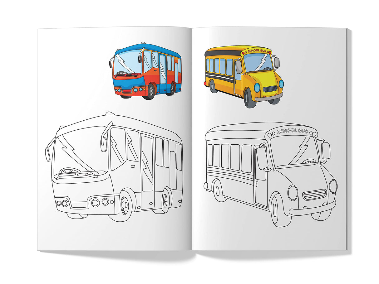 Little Artist Series Transport: Copy Colour Books - Retail Maharaj