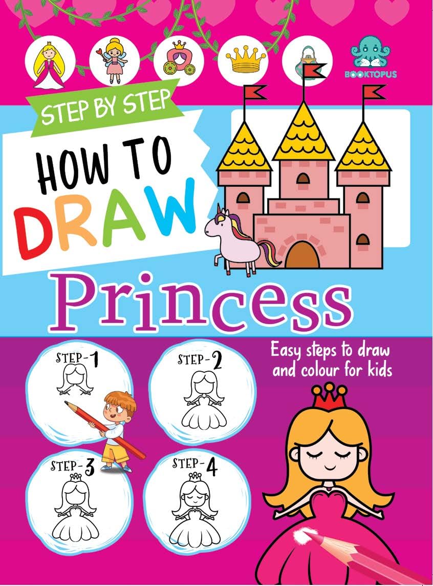 Step by Step Learn to Draw Princesses - Retail Maharaj