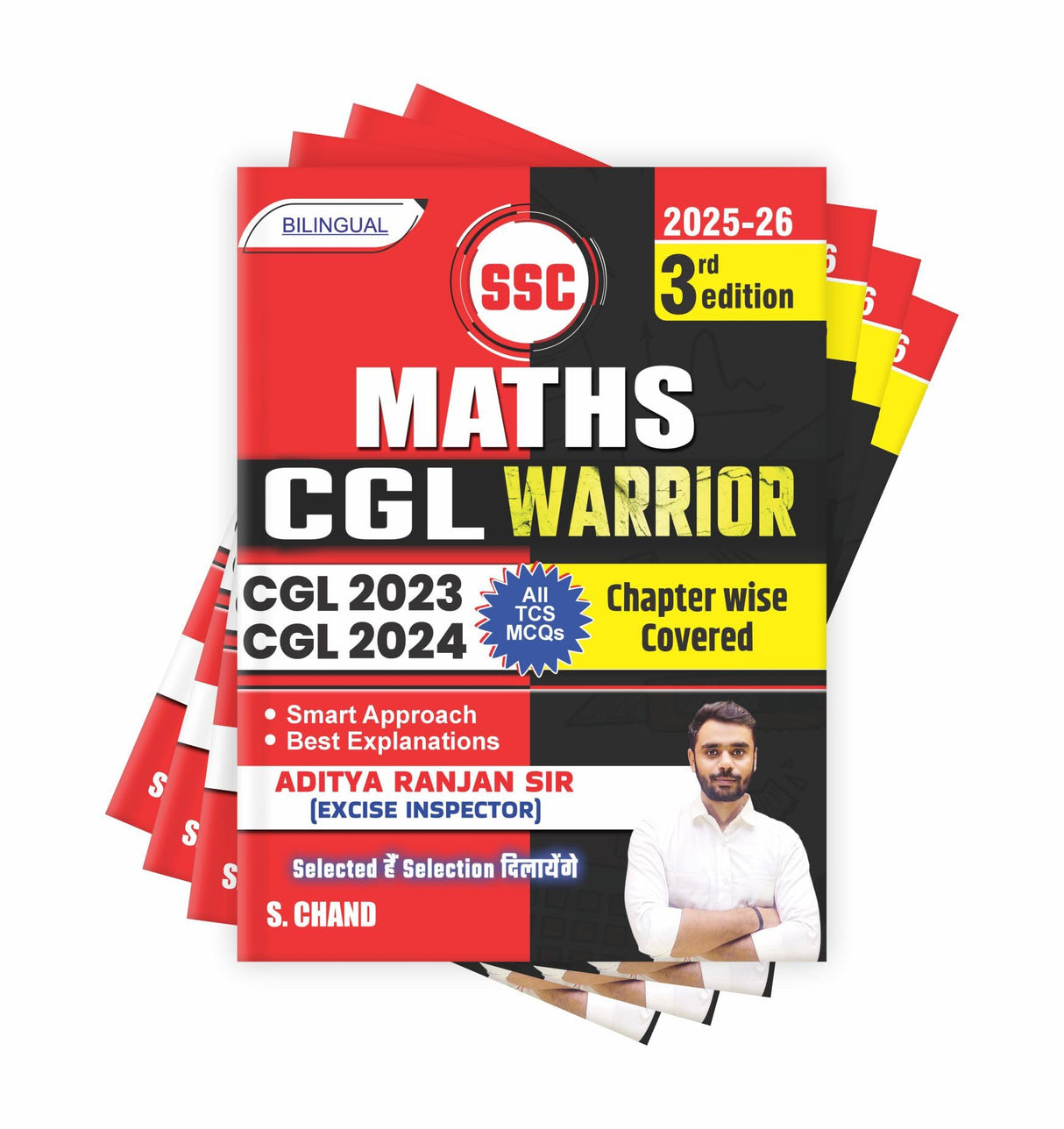 Aditya Ranjan Sir SSC Maths CGL Warrior 3rd Edition (2025 - 2026) |CGL 2023 & 2024 All TCS MCQs|Tier 1 & 2|PYQ Question Bank|Math for Competitive Exam Book 2025|English & Hindi Medium|Bilingual - Retail Maharaj