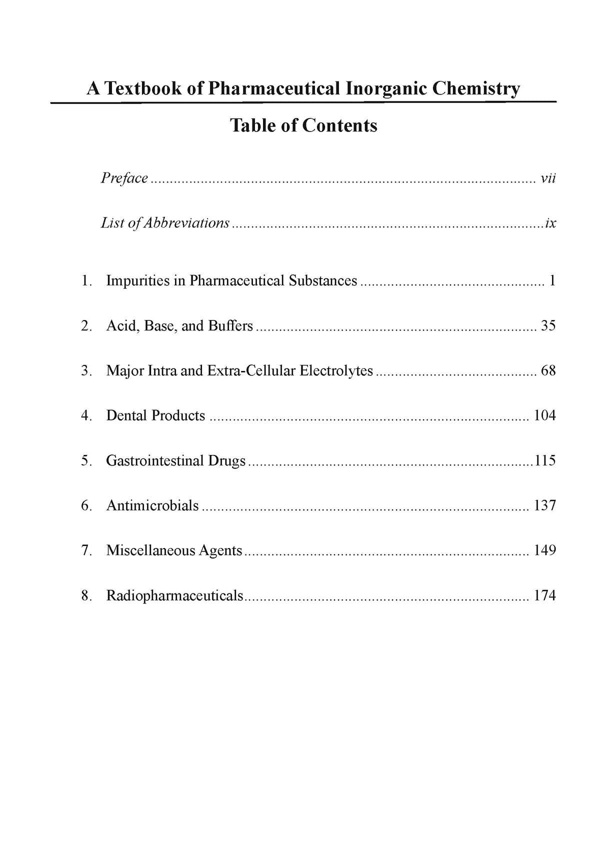 A Textbook of Pharmaceutical Inorganic Chemistry (As Per New PCI Syllabus) for B. Pharmacy, Ist Semester - Retail Maharaj