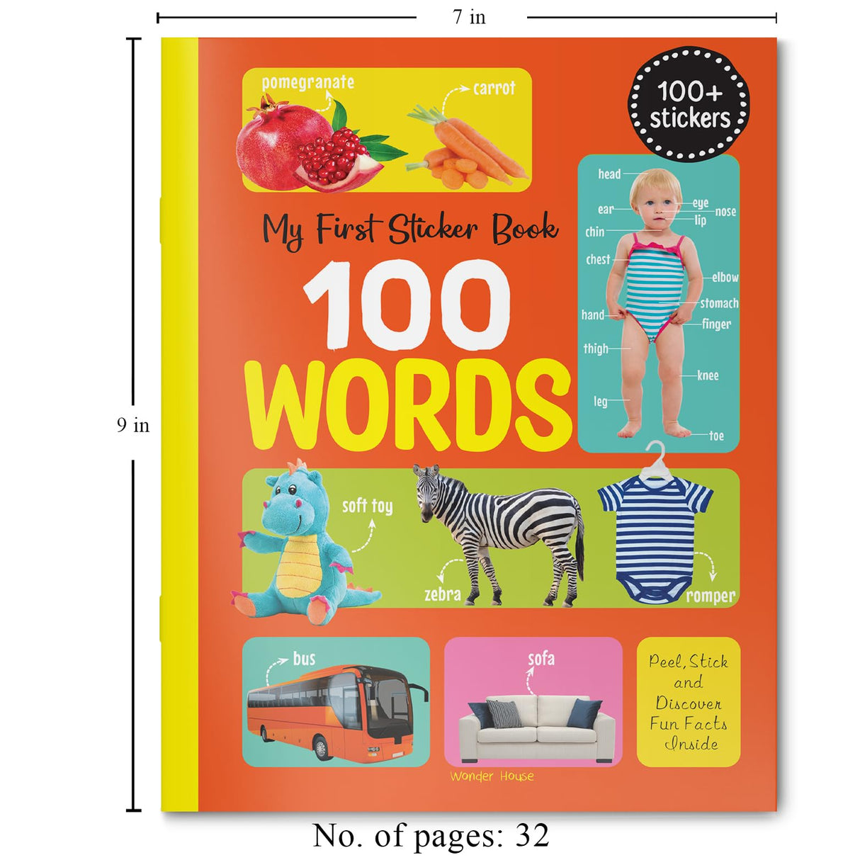 My First 100 Words Stickers - Retail Maharaj