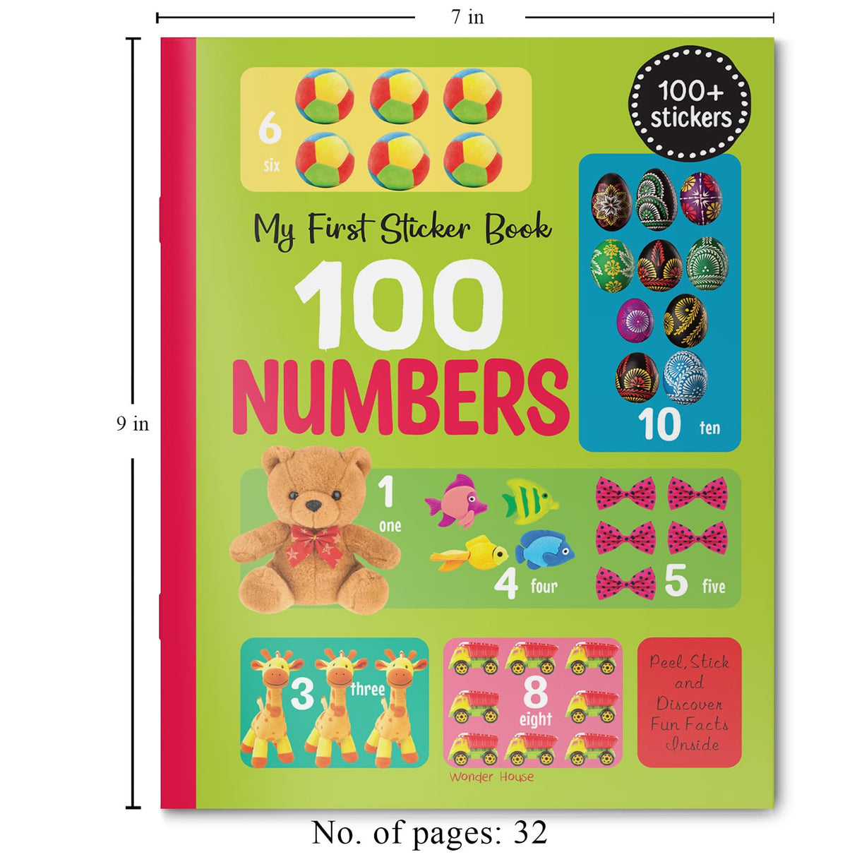 My First 100 Numbers Stickers - Retail Maharaj