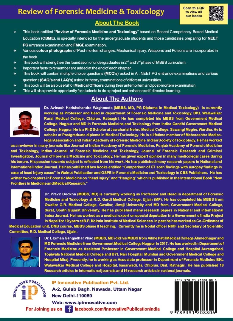 Review of Forensic Medicine and Toxicology - Retail Maharaj