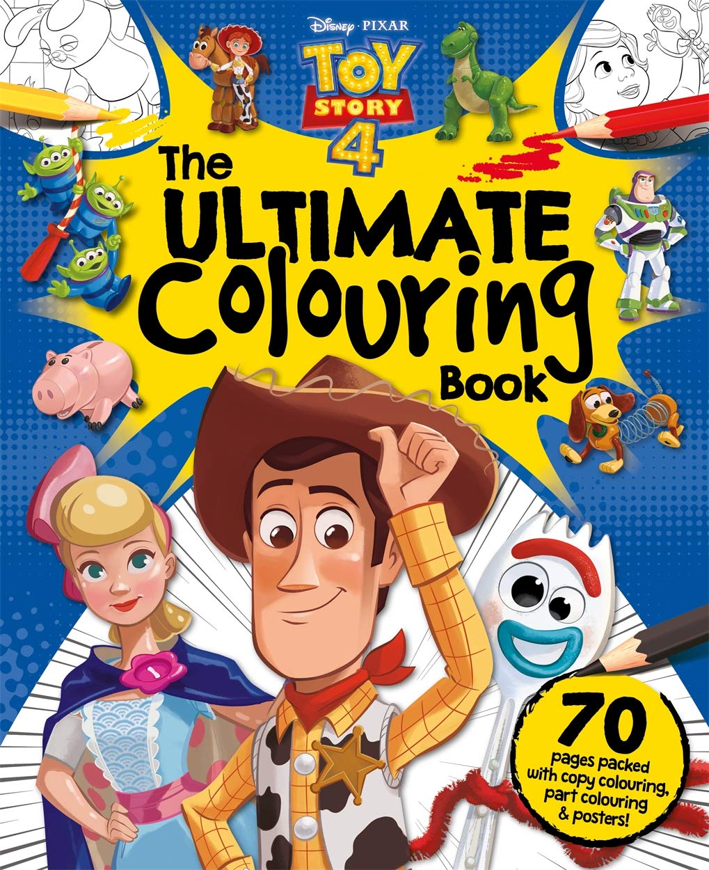 Disney Pixar Toy Story 4 The Ultimate Colouring Book (Mammoth Colouring) - Retail Maharaj