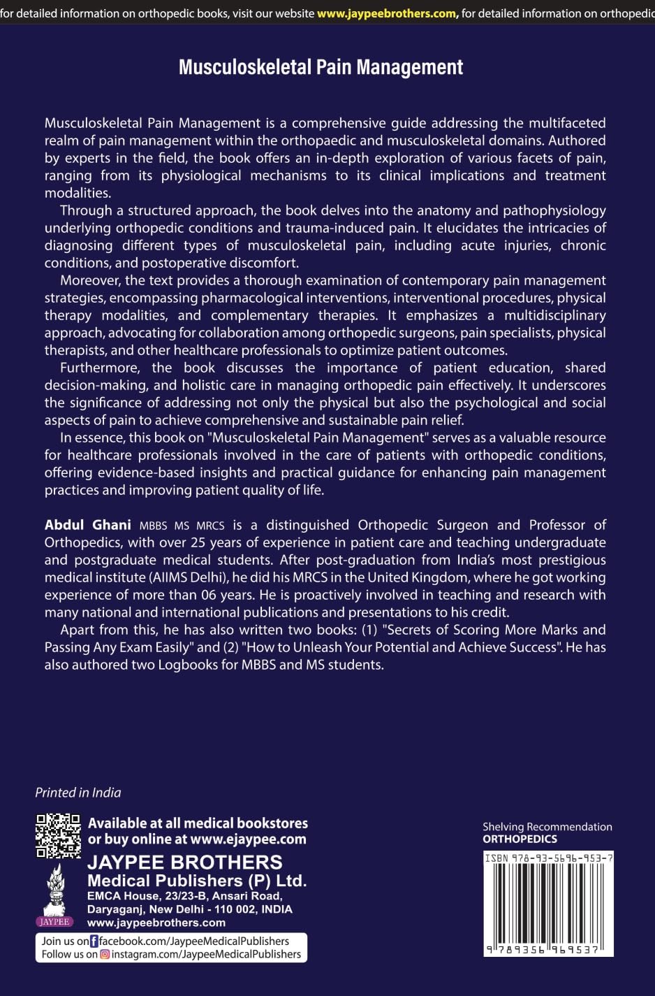 MUSCULOSKELETAL PAIN MANAGEMENT - Retail Maharaj