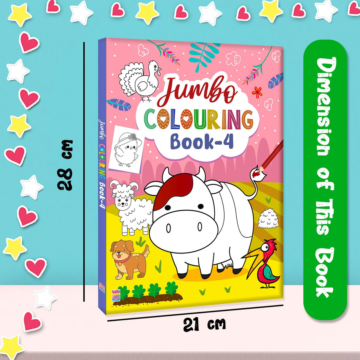 Jumbo Colouring Book 4 - Retail Maharaj