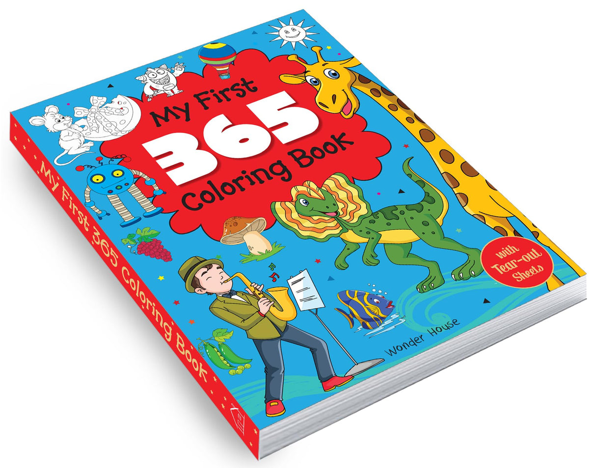 My First 365 Coloring Book: Jumbo Coloring Book For Kids (With Tear Out Sheets) - Retail Maharaj