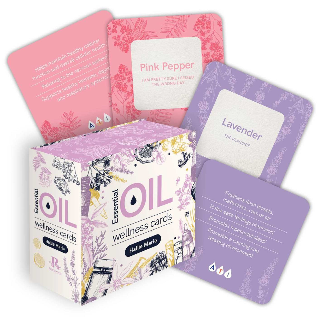 Essential Oil Wellness Cards: Wellness Advocate Edition, 61 Full-color Cards With Ring Hold - Retail Maharaj