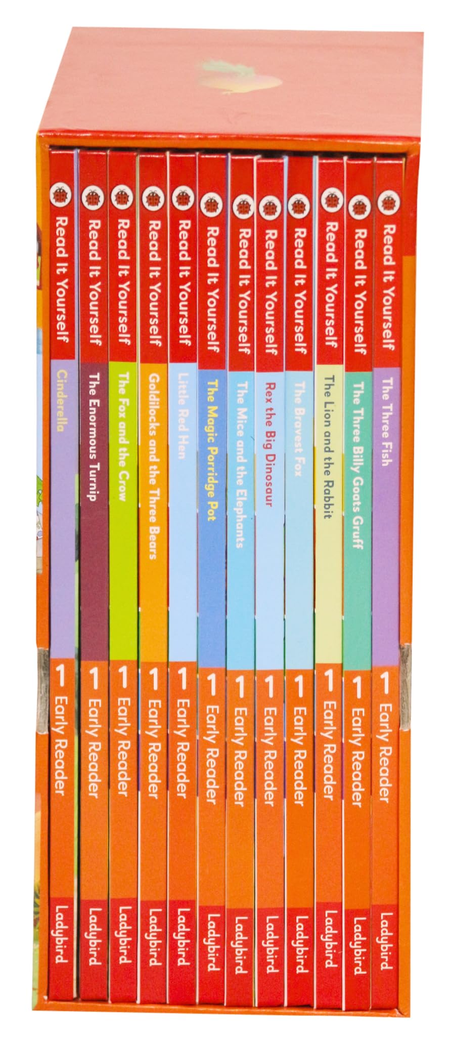 Read It Yourself with Ladybird: Early Readers Level 1: 12 Books Collection Box Set (Cinderella, The Three Billy Goats Gruff, Little Red Hen, The Enormous Turnip, The Fox and the Crow and More) - Retail Maharaj