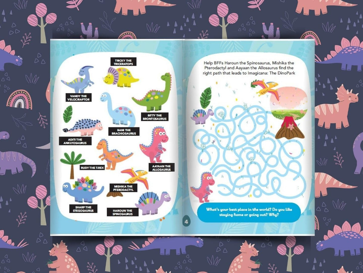 DINOSAUR BEST FRIENDS FOREVER ACTIVITY BOOK - Retail Maharaj