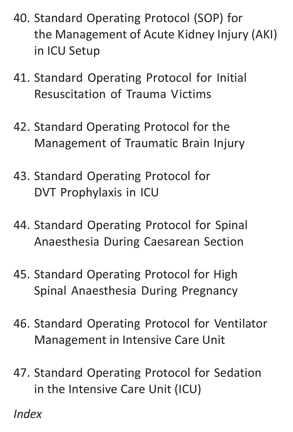 Standard Operating Protocols in Anaesthesia - Retail Maharaj