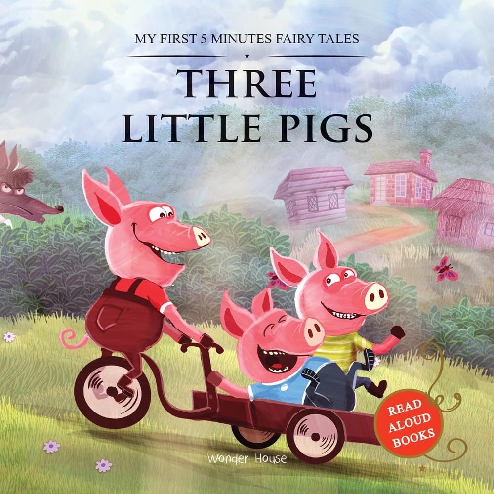 My First 5 Minutes Fairy Tales Three little pigs: Traditional Fairy Tales For Children (Abridged and Retold) - Retail Maharaj