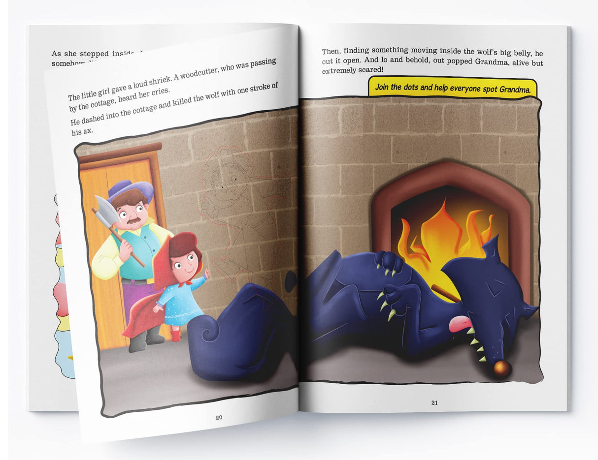 Fairy Tales Comprehension: Little Red Riding Hood Interactive Reading & Thinking Activities | Ages 5–8 | Enhance Comprehension with Classic Fairy Tales - Retail Maharaj