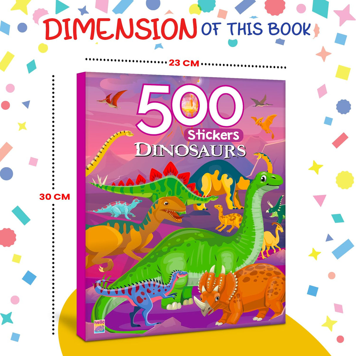 My First 500 Dinosaur Sticker Activity Book for Kids, Children and Toddlers β Fun Activity with Coloring β Ages 3+ Years - Retail Maharaj