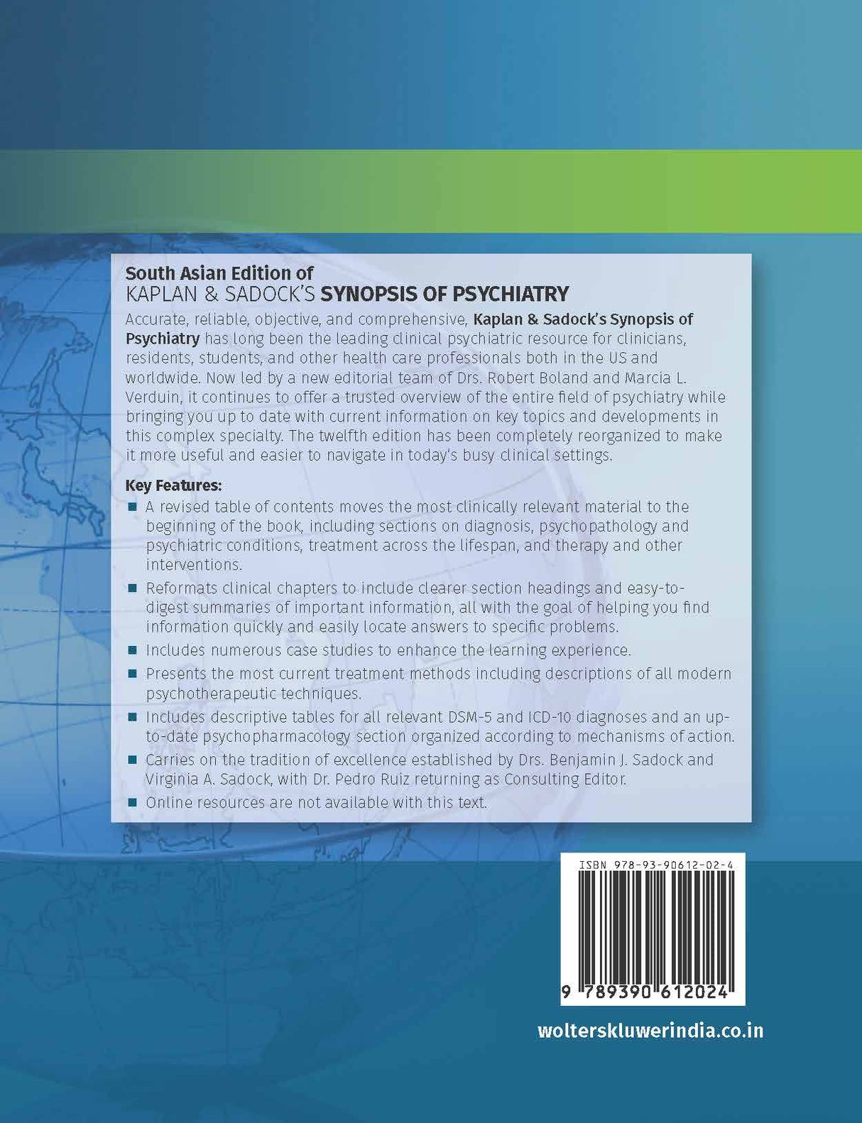 Kaplan and Sadock's Synopsis of Psychiatry, 12th South Asian ed - Retail Maharaj