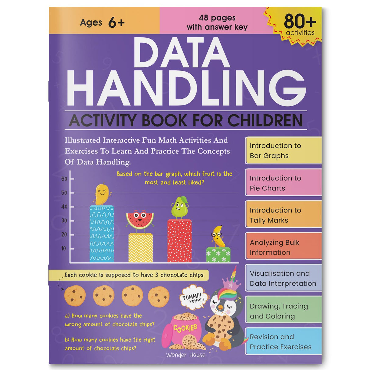Data Handling: Activity Book for Kids | Learn Sorting, Tally Marks, Graphs & More | Ages 6–9 | Fun Math Activities to Build Analytical Skills - Retail Maharaj