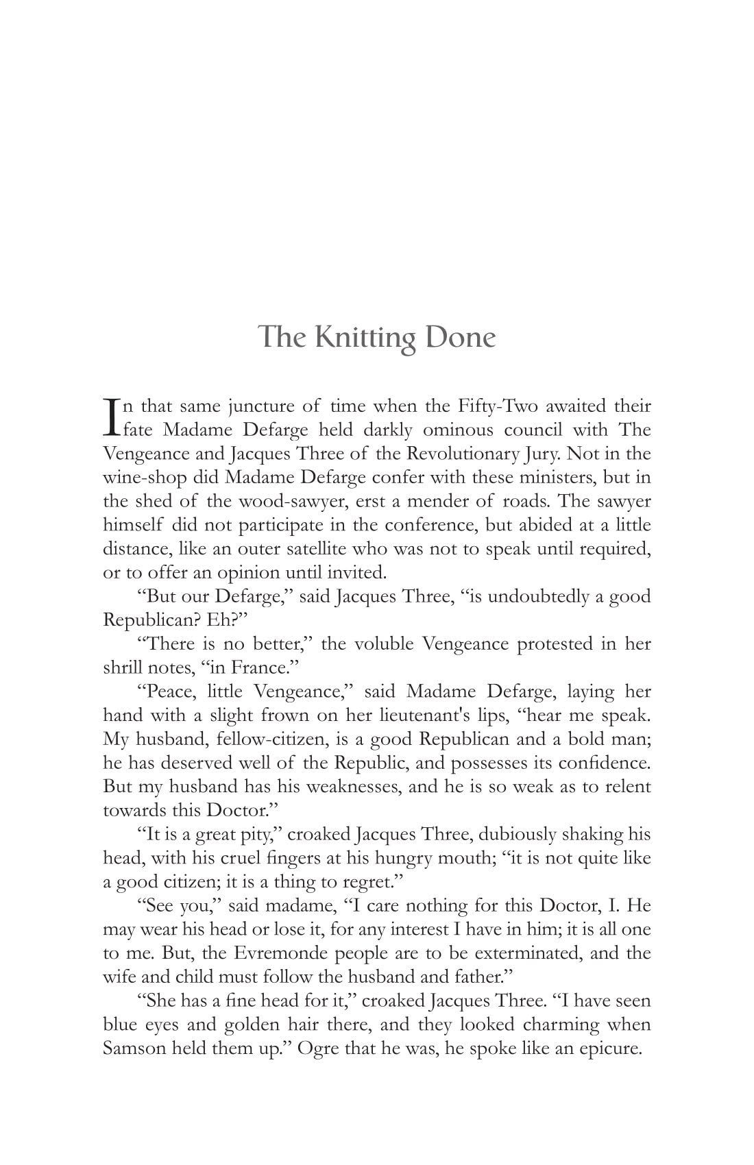 A Tale Of Two Cities