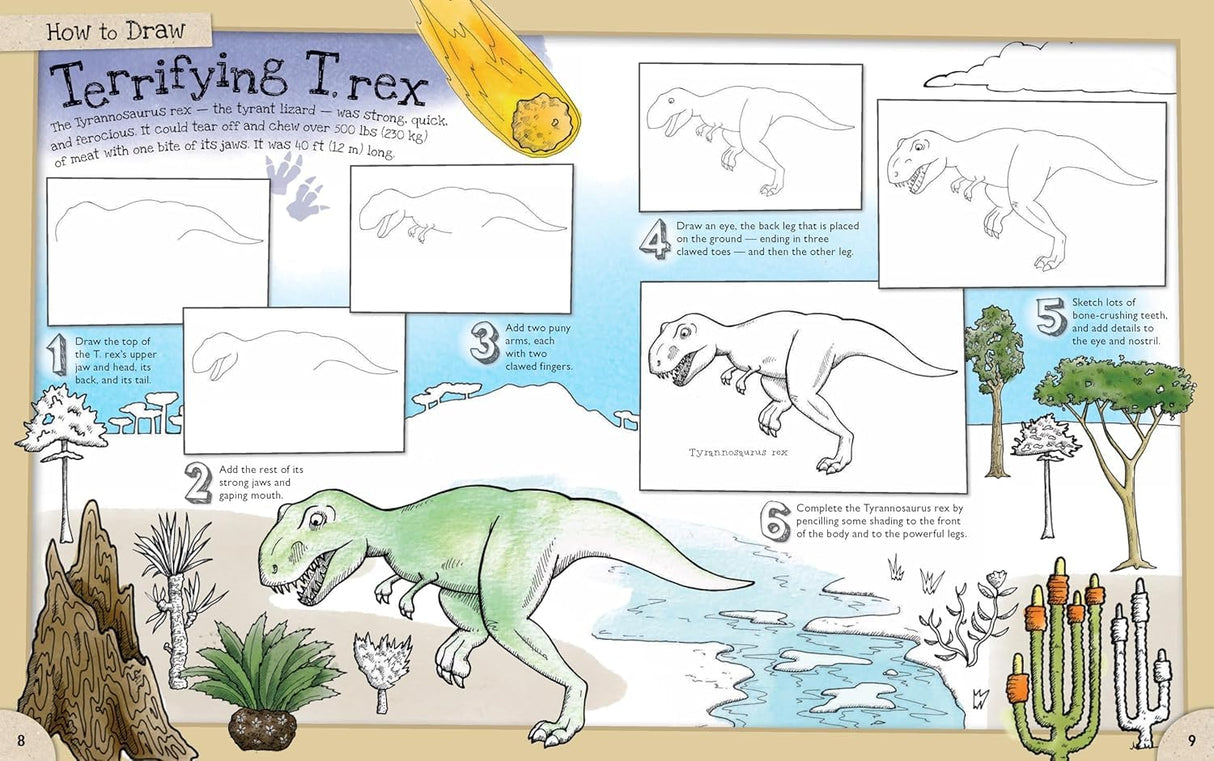 How To Draw Deadly Dinosaurs And Other Prehistoric Beasts - Retail Maharaj