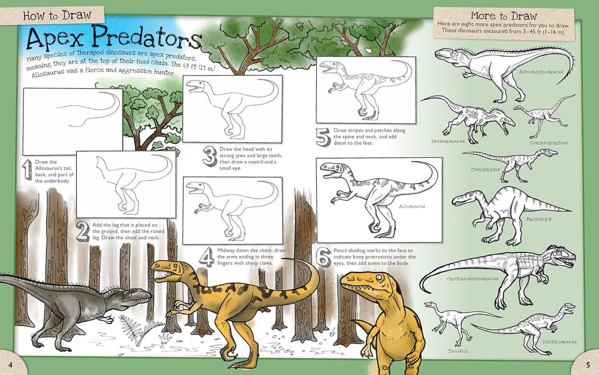 How To Draw Deadly Dinosaurs And Other Prehistoric Beasts - Retail Maharaj