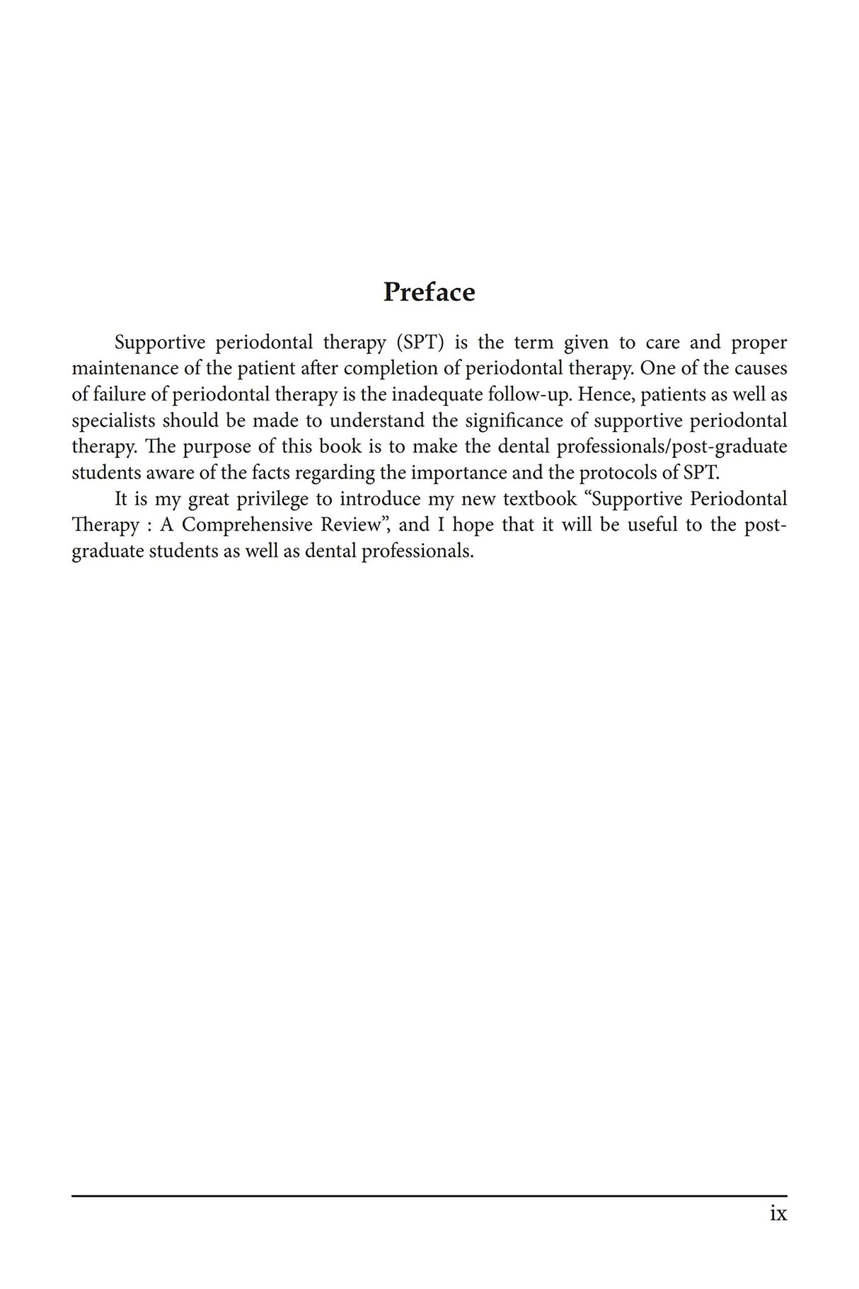 A Textbook of Supportive Periodontal Therapy : A Comprehensive Review For Post Graduate Students(Nov, 2019) - Retail Maharaj