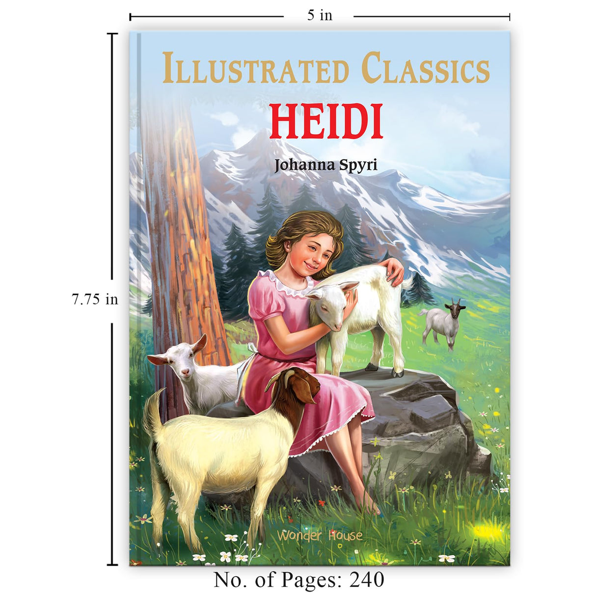 Heidi : Illustrated Abridged Children Classics English Novel with Review Questions - Retail Maharaj