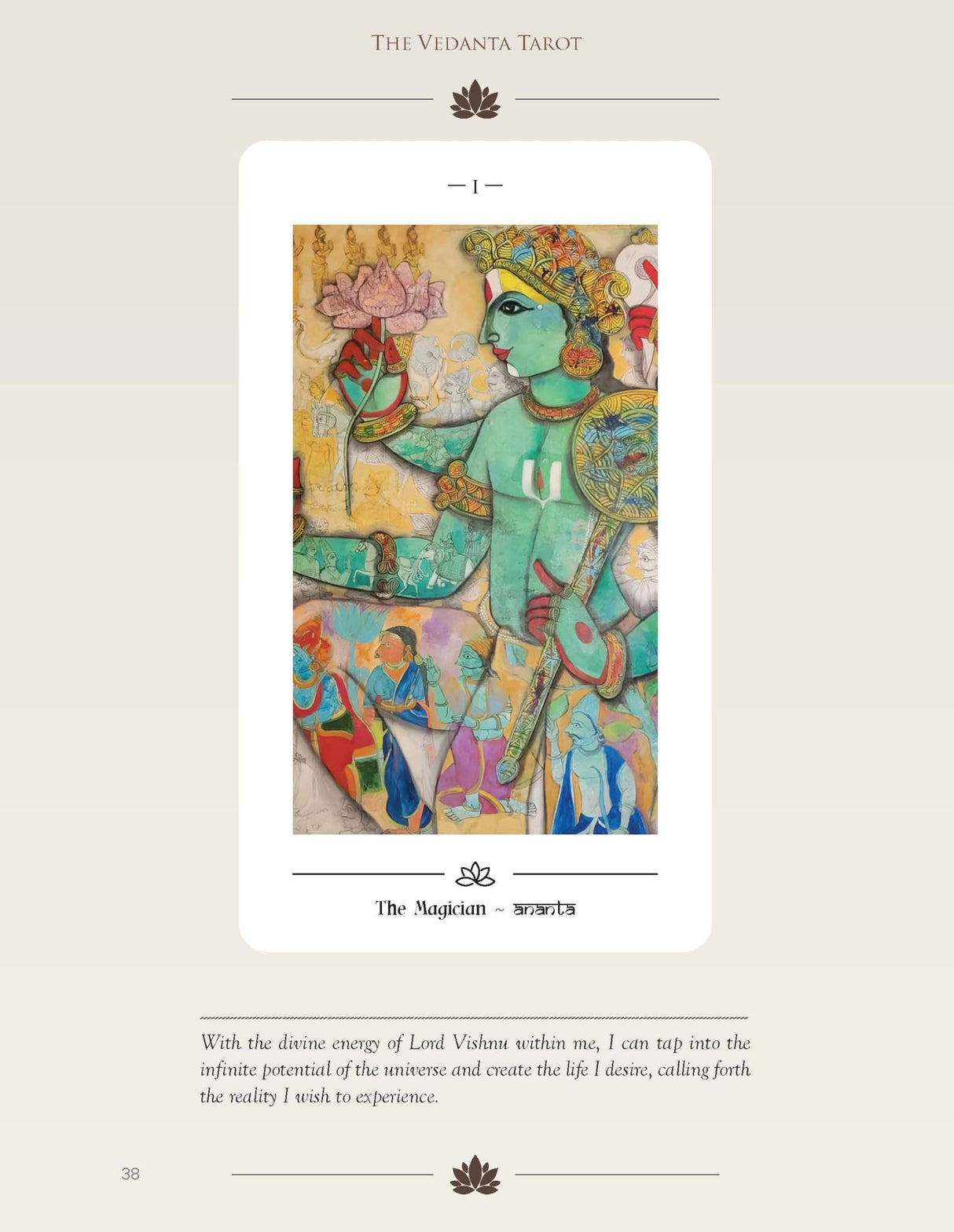 The Vedanta Tarot: Readings from the Ancient Indian Scriptures | Spiritual Journey with the Mystical Vedanta Tarot | Mystical Vedanta Tarot Deck & Guidebook – Include 22 Cards with 112 Book Pages - Retail Maharaj