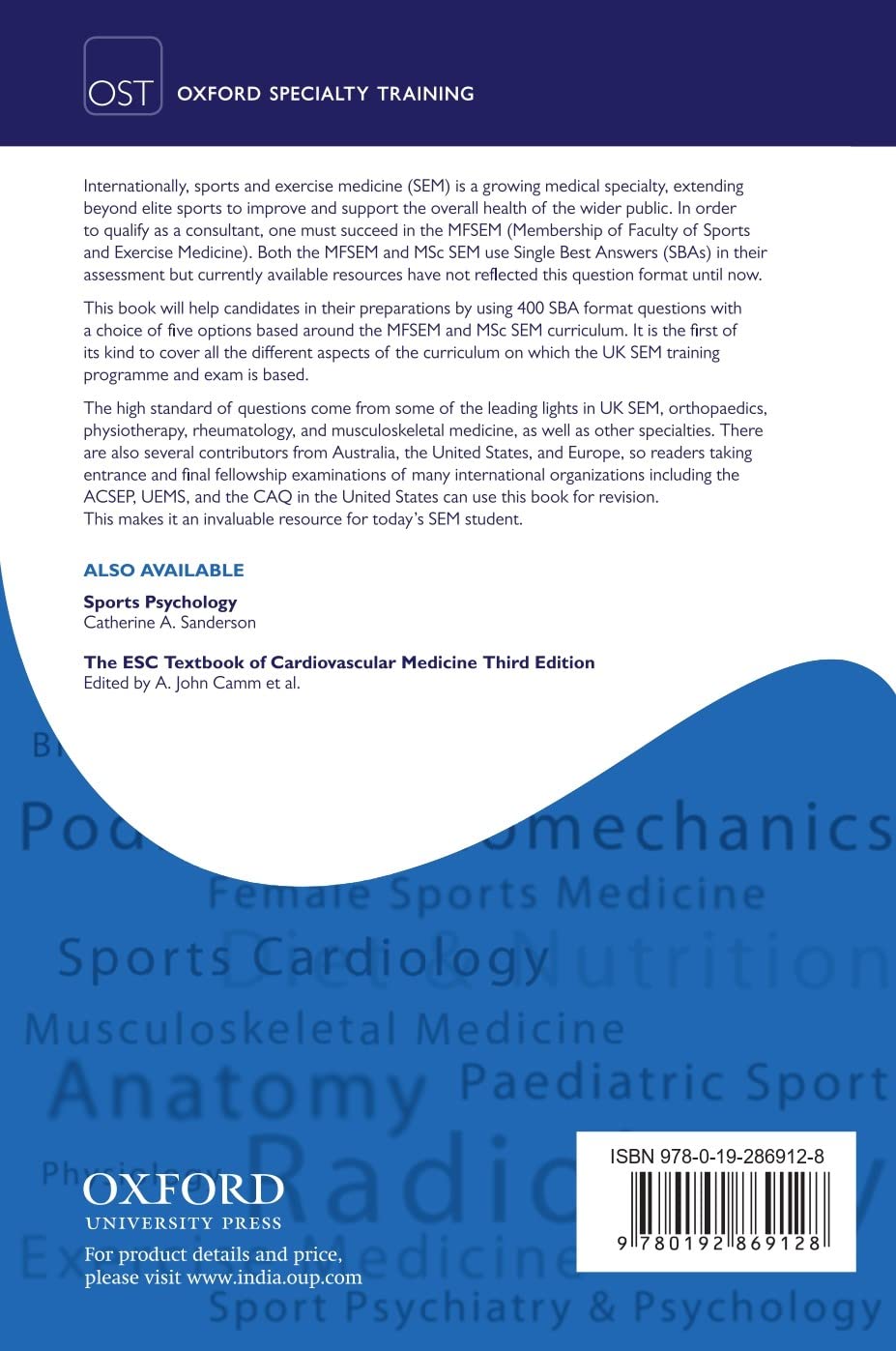 SBAs IN SPORT, EXERCISE, AND MUSCULOSKELETAL MEDICINE - Retail Maharaj
