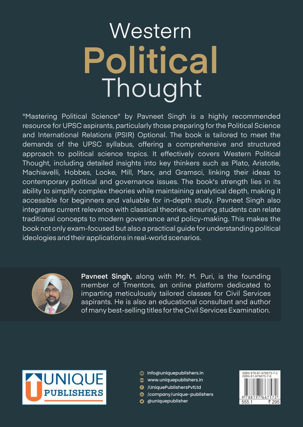 Western Political Thought - Retail Maharaj