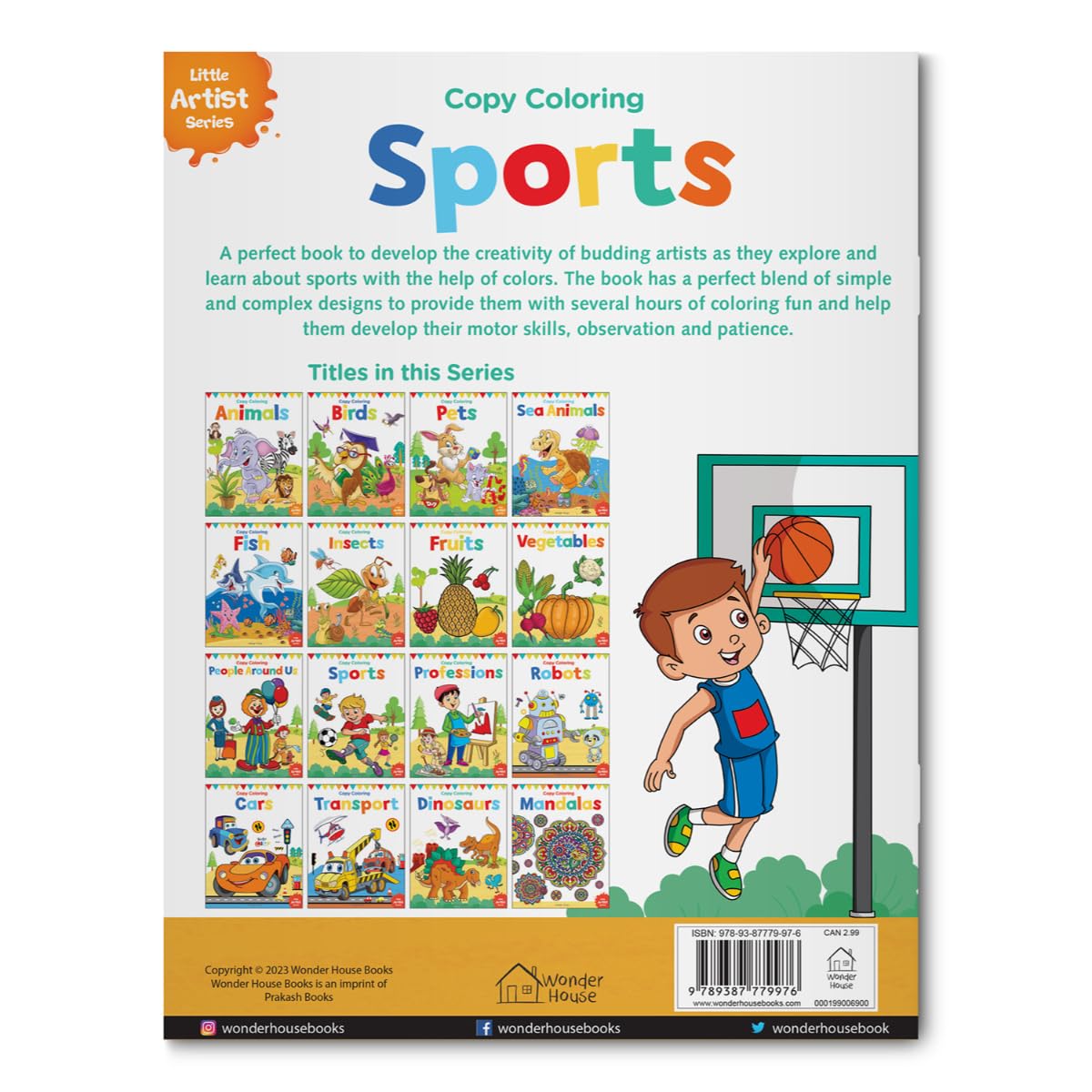 Little Artist Series Sports: Copy Colour Books - Retail Maharaj
