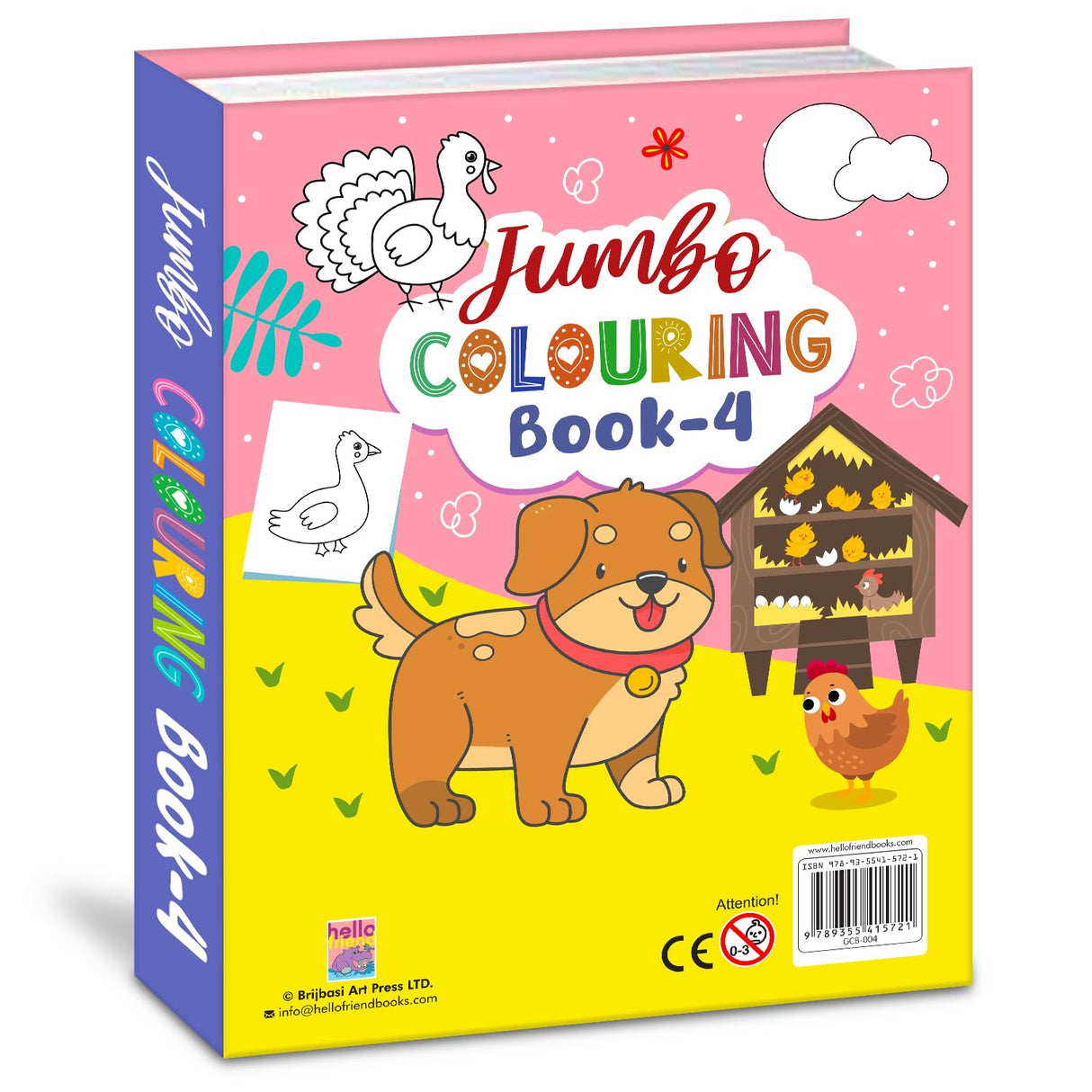 Jumbo Colouring Book 4 - Retail Maharaj