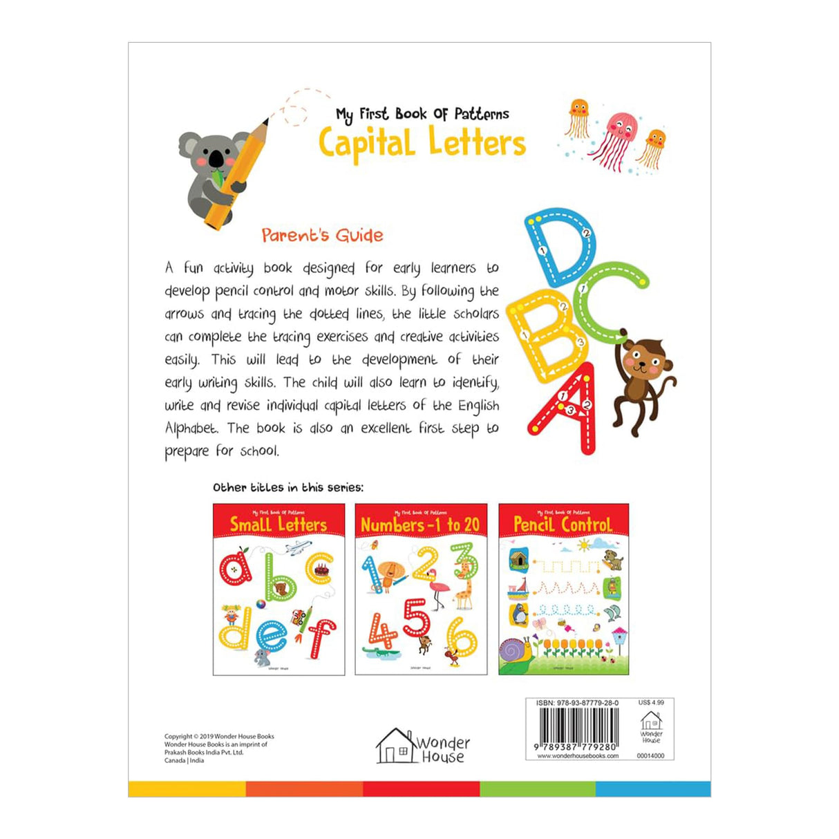 My First Book of Patterns: Capital Letters – Write and Practice Line Patterns and Capital Letters A to Z | Pre-Writing and Alphabet Tracing Workbook for Kids Ages 3–5 | 2+ Hours of Early Writing Fun - Retail Maharaj