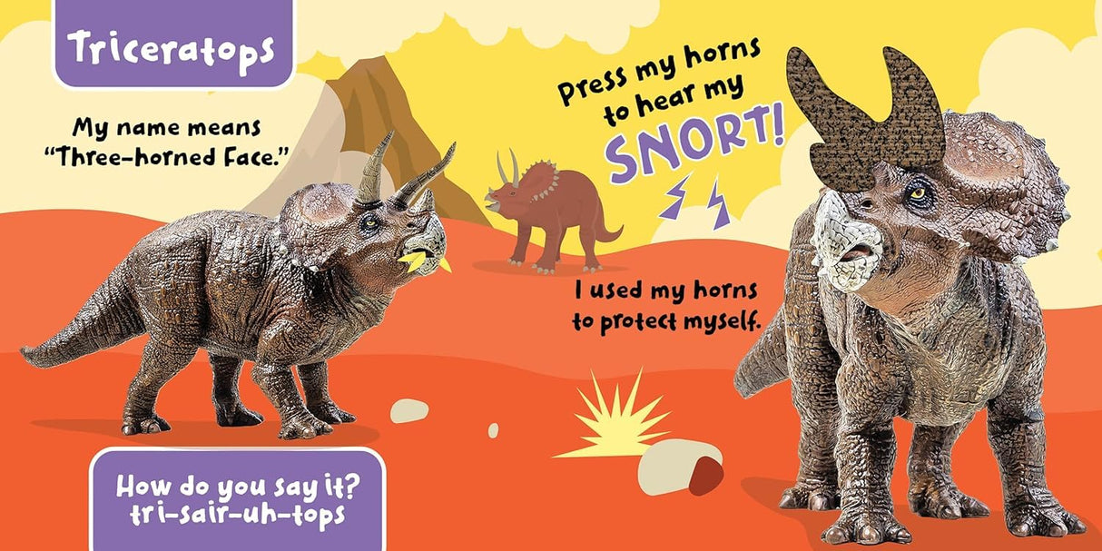 Dinosaurs Touch and Feel Book with Sound - Retail Maharaj