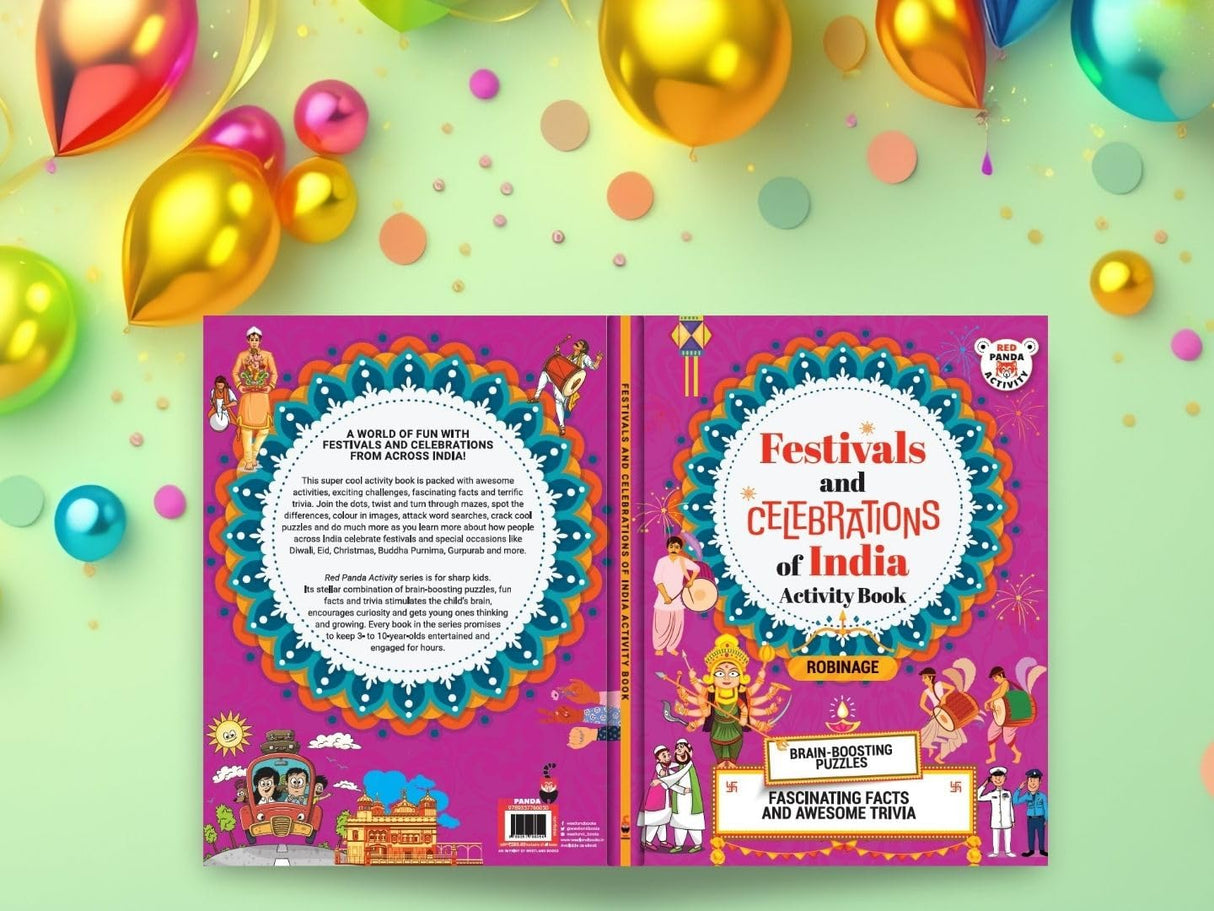 Festivals and Celebrations of India: Activity Book - Retail Maharaj