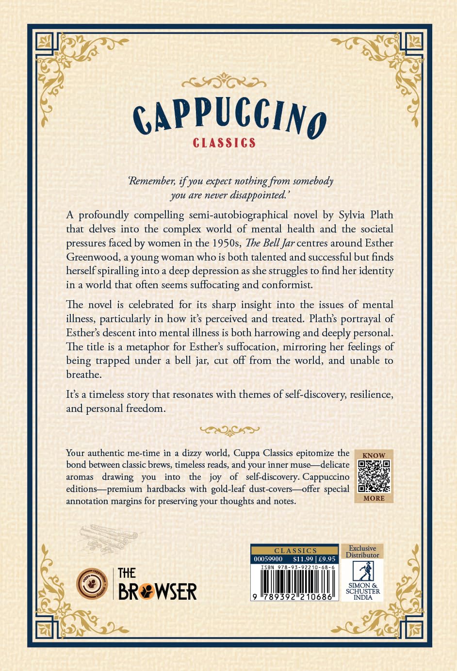 The Bell Jar (Cappuccino Classics) - Retail Maharaj
